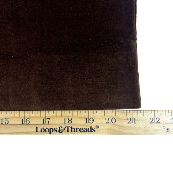 Vintage Brown Velvet Pencil Skirt XS | 90s Union Made in USA High Waist Academic - Picture 13 of 14